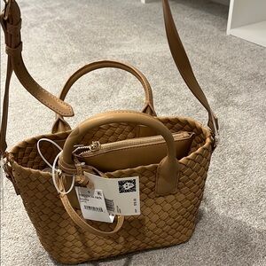 Woven Tan Handbag